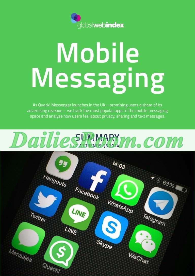 Top 3 popular messaging apps people use most downloaded apps